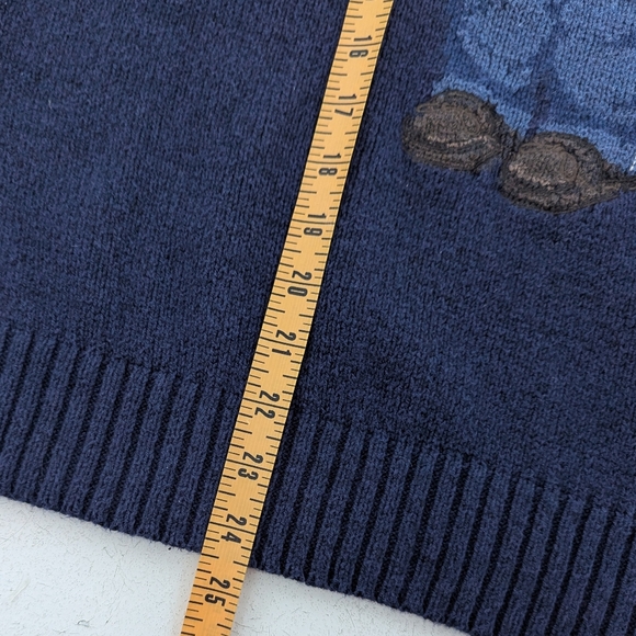 Polo Ralph Lauren | Iconic Classic Bear Crewneck Sweater Large Navy Unisex - Picture 15 of 16